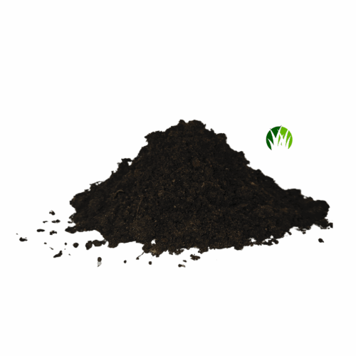 Harpet muldjord med kompost