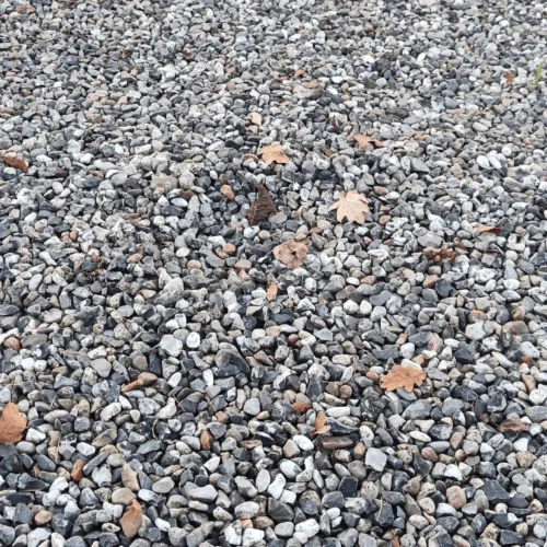 Sten look indkørselhvid/gråmix